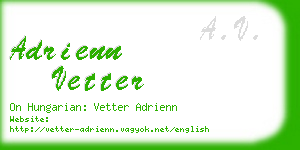 adrienn vetter business card